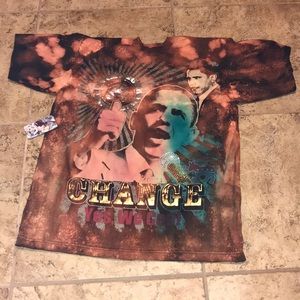 2008 Obama CHANGE tee distressed